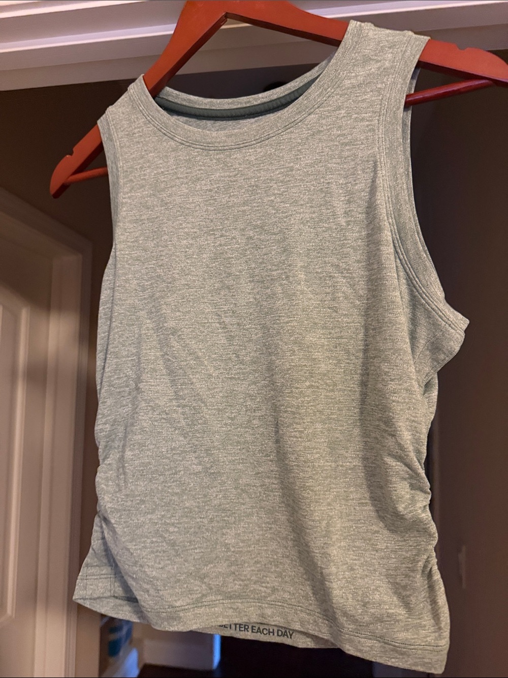lululemon athletica Heather Light Gray Sleeveless Tank